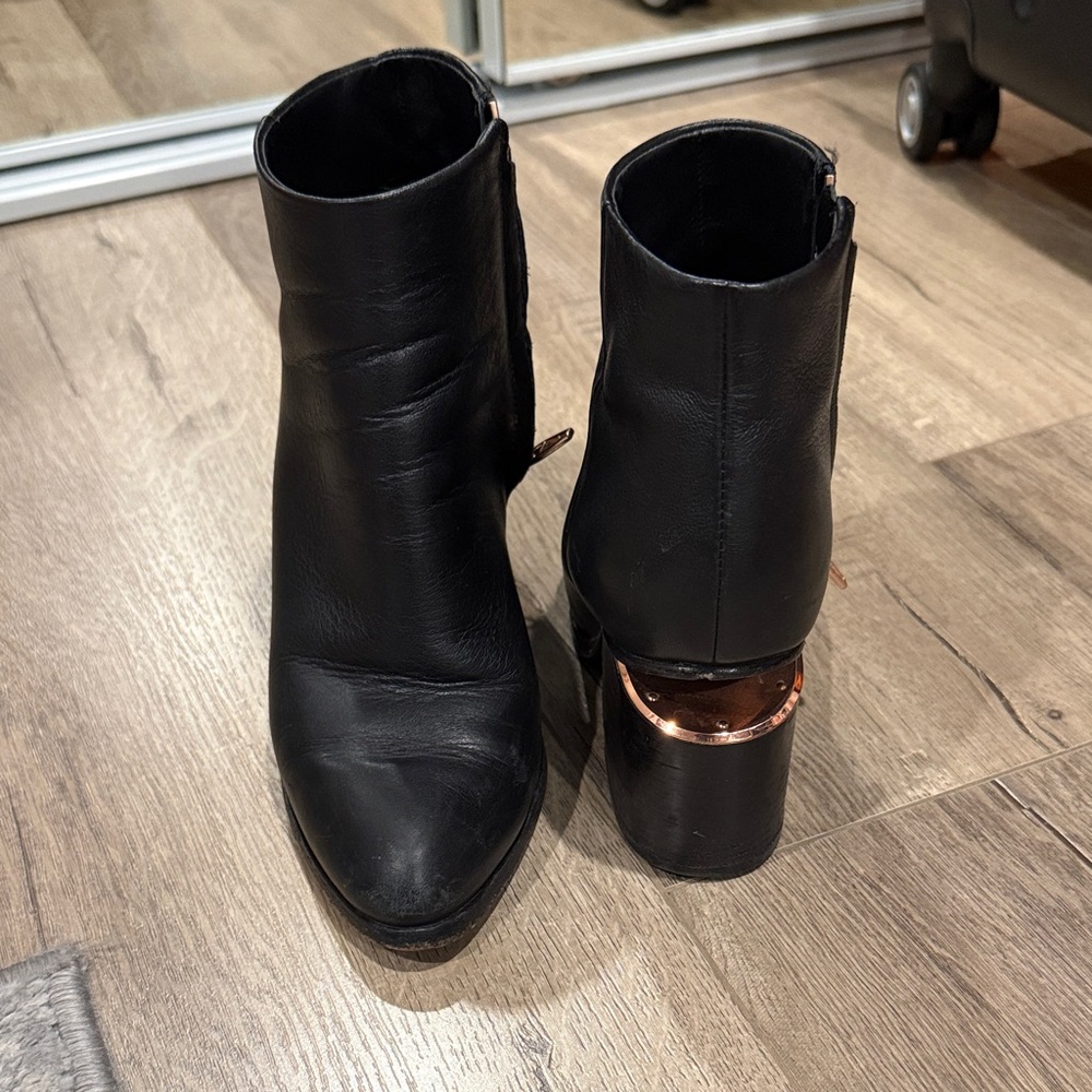 Alexander Wang Ankle Boots with Metallic Accent